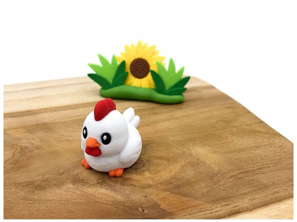 Miniatura slepička figurka zvířátka pro sensory play