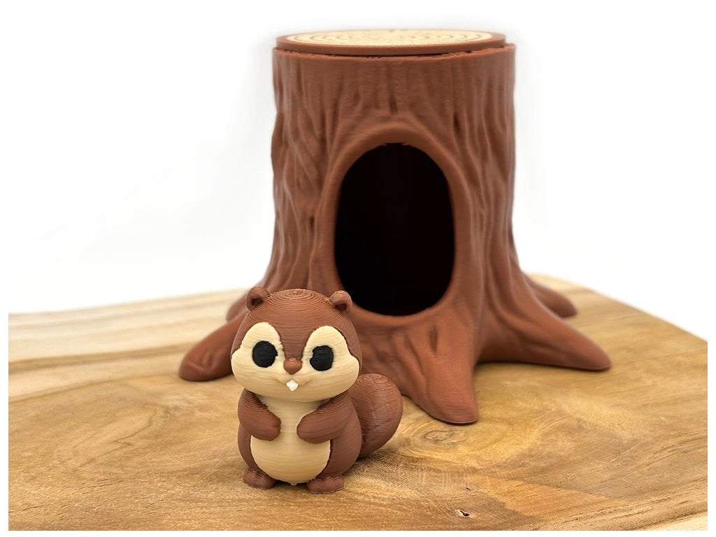 3D tištěná miniatura bobra z ekologického PLA pro smyslové hraní