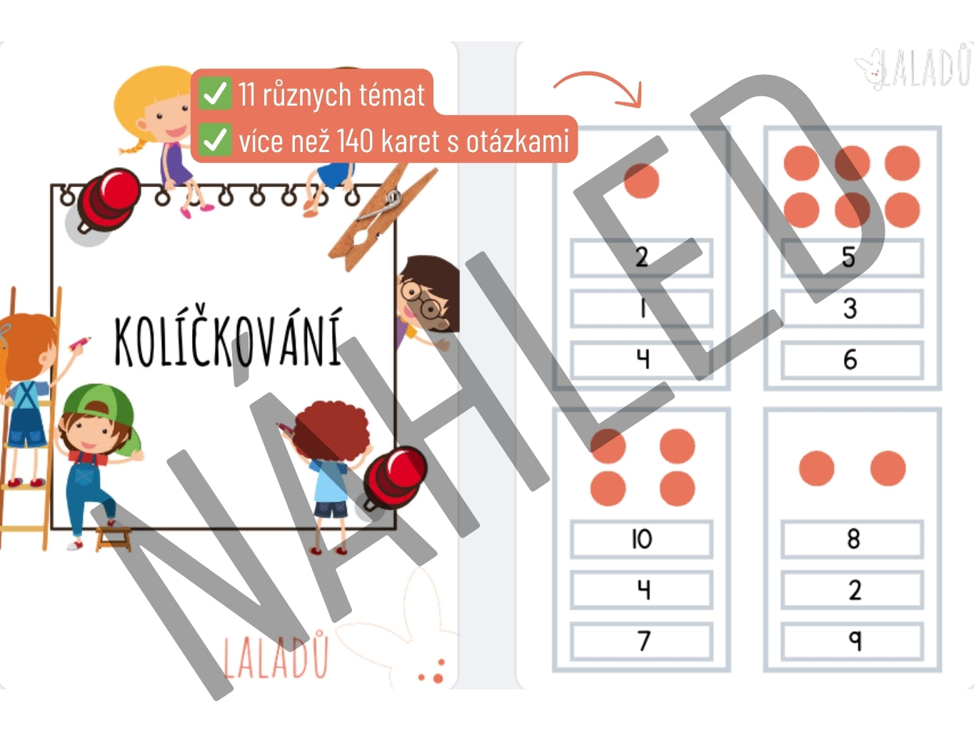 Didaktická hra kolíčkování – učení formou zábavy pro děti od 4 let