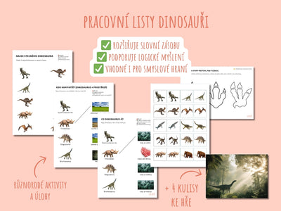 Dinosauři – pracovní listy pro děti