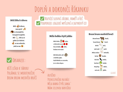 Doplňovací říkanky pro děti