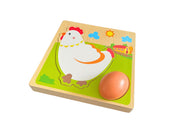 Montessori vícevrstvé puzzle životní cyklus kuřete