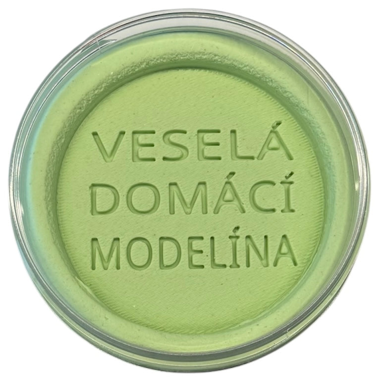 Jemná pastelová zelená přírodní modelína pro děti
