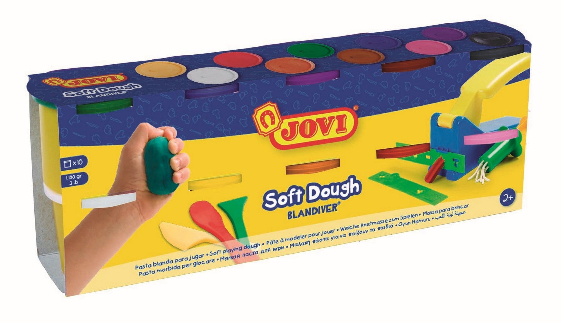 JOVI Soft Dough Blandiver balení 10 barev