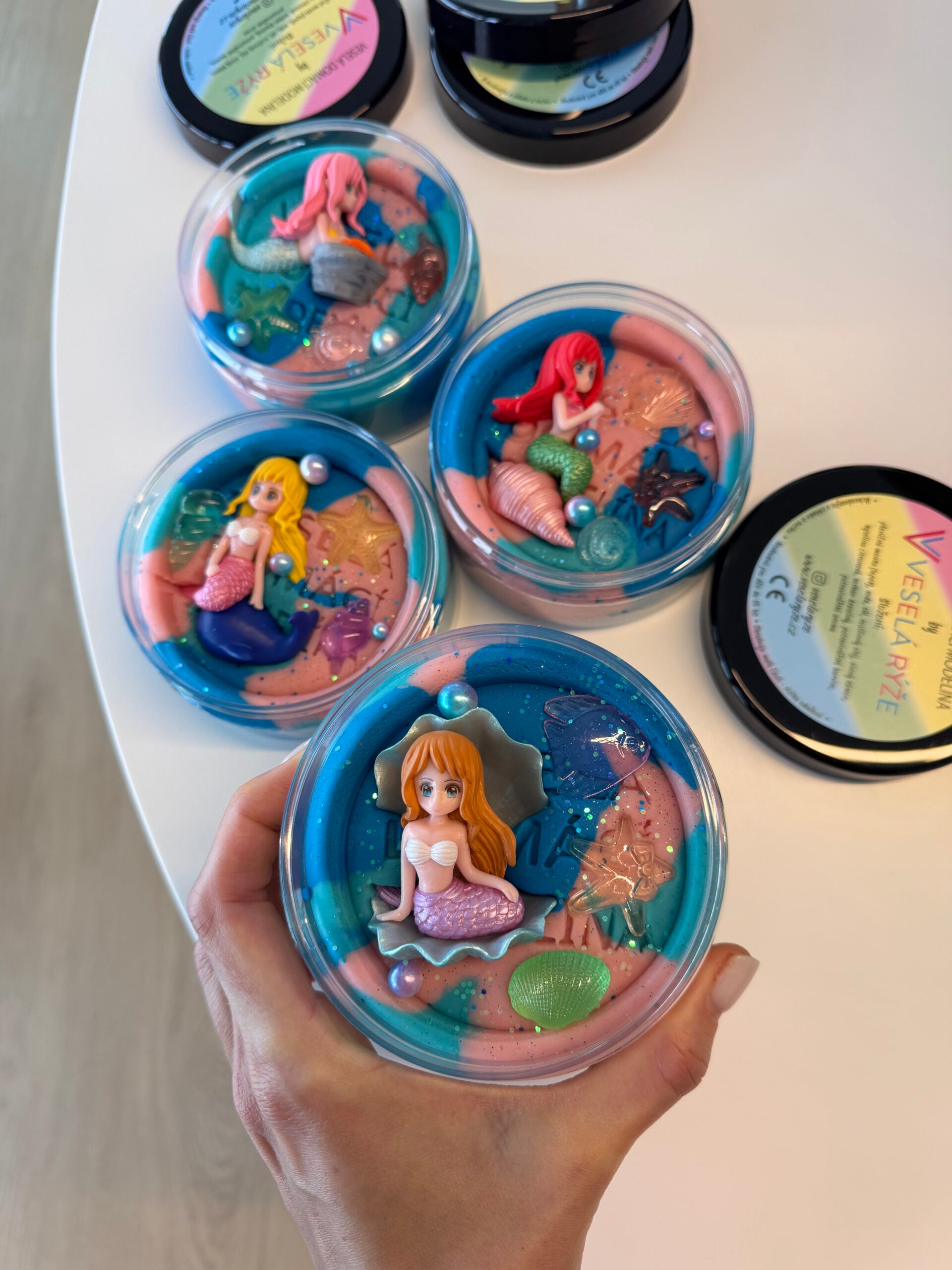 měkká modelíny s doplňky mořská panna