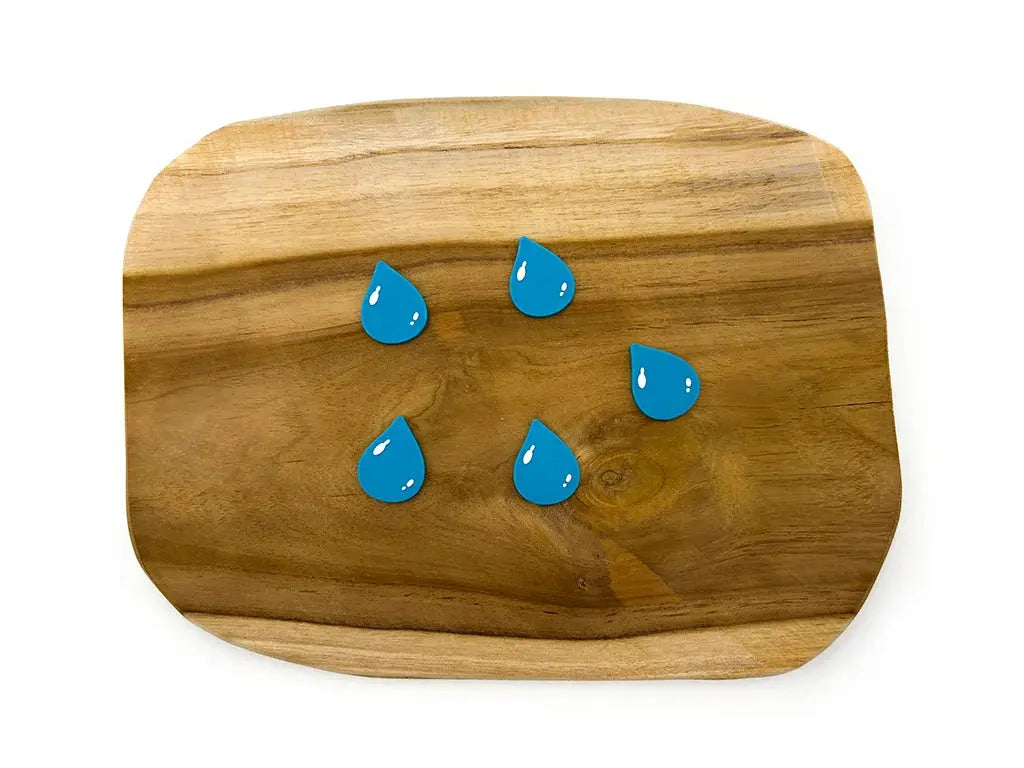 Mini kapky vody 5 ks jako doplněk do smyslové hry
