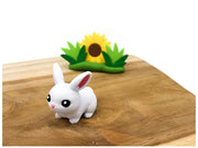Miniatura králíček figurka zajíčka pro sensory play a dětské hry