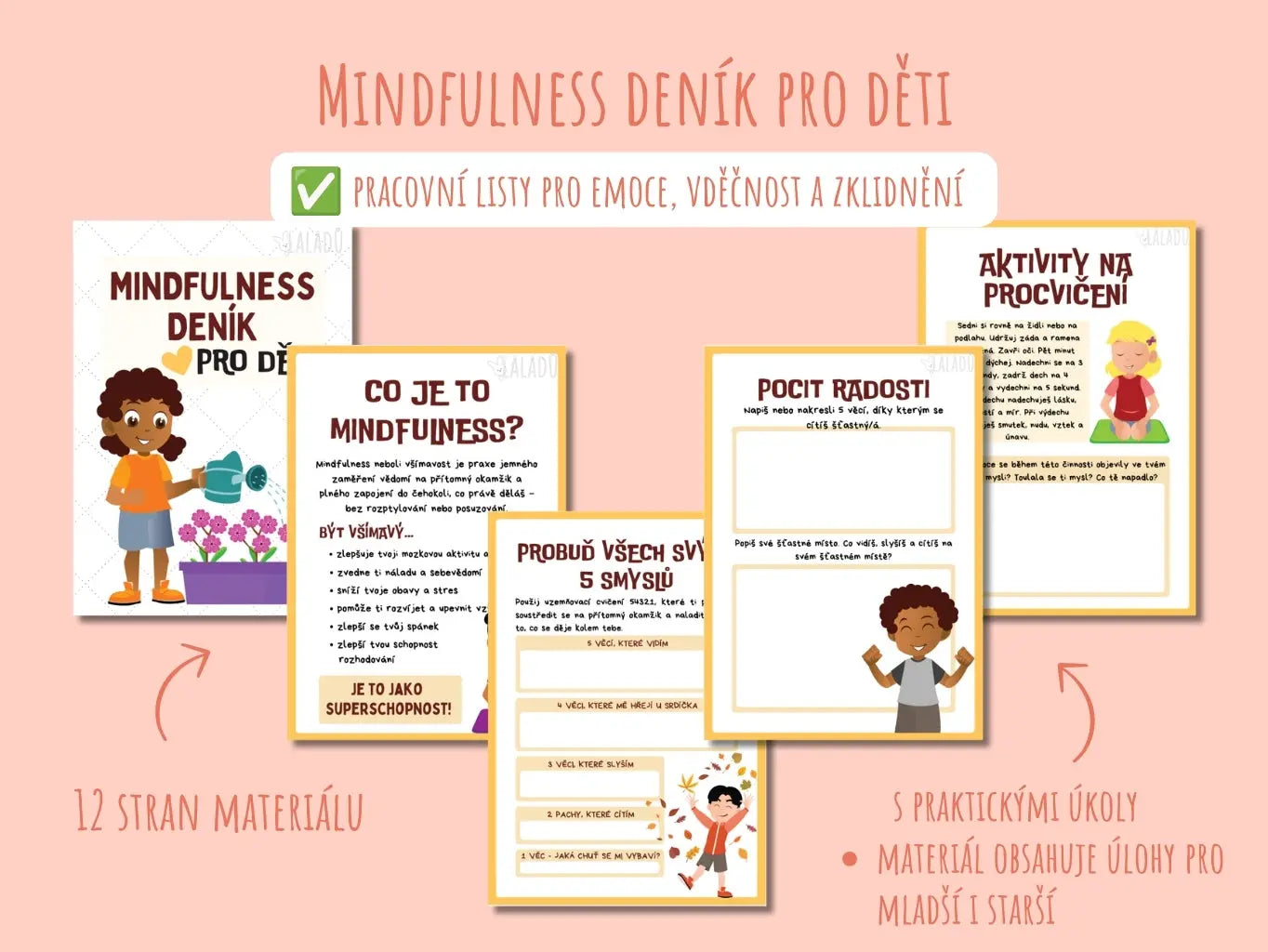 PDF materiál pro děti na emoce, radost, hněv a strach