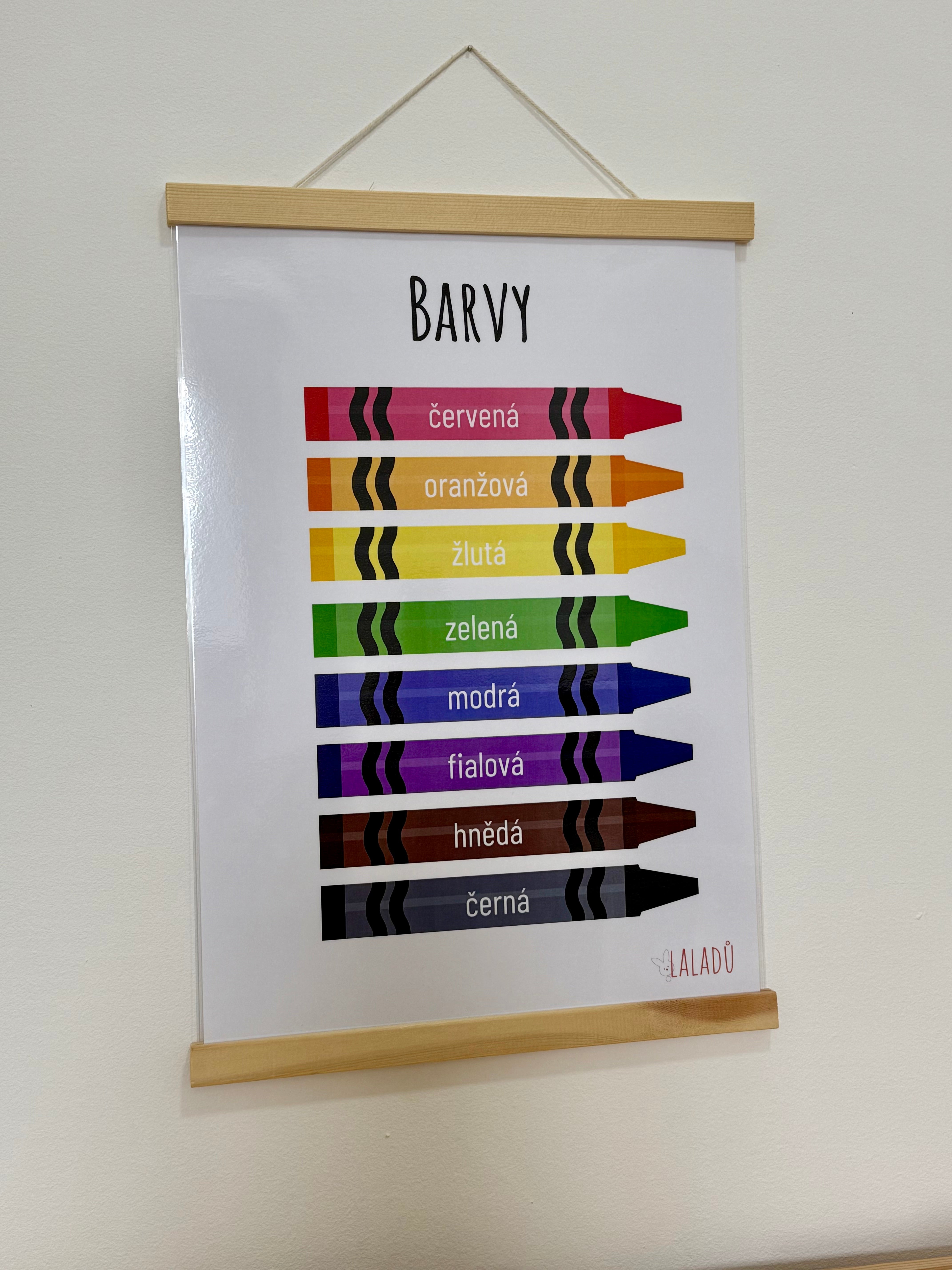 Plakát Barvy s voskovkami pro děti do pokoje nebo školky