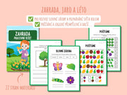 Pracovní listy na téma zahrada, příroda, jaro a léto