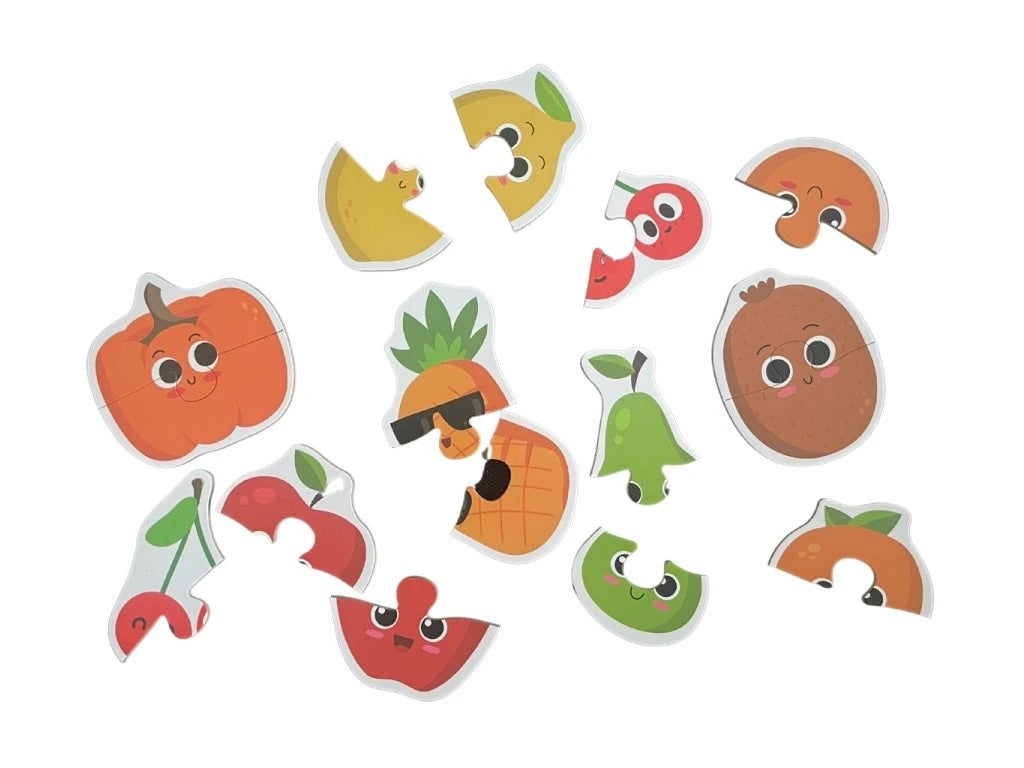Ilustrované dvou dílné puzzle pro dvouleté dítě