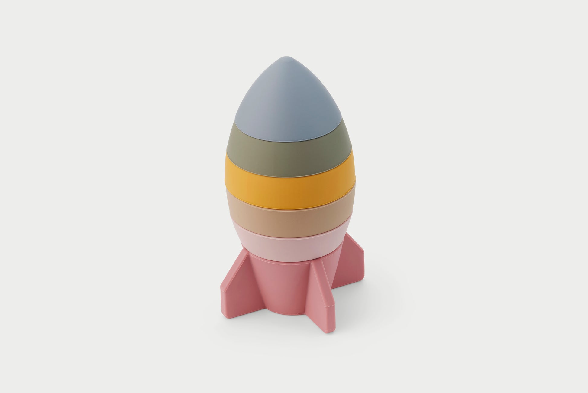Dětská silikonová raketa Země – stohovací hra TickiT