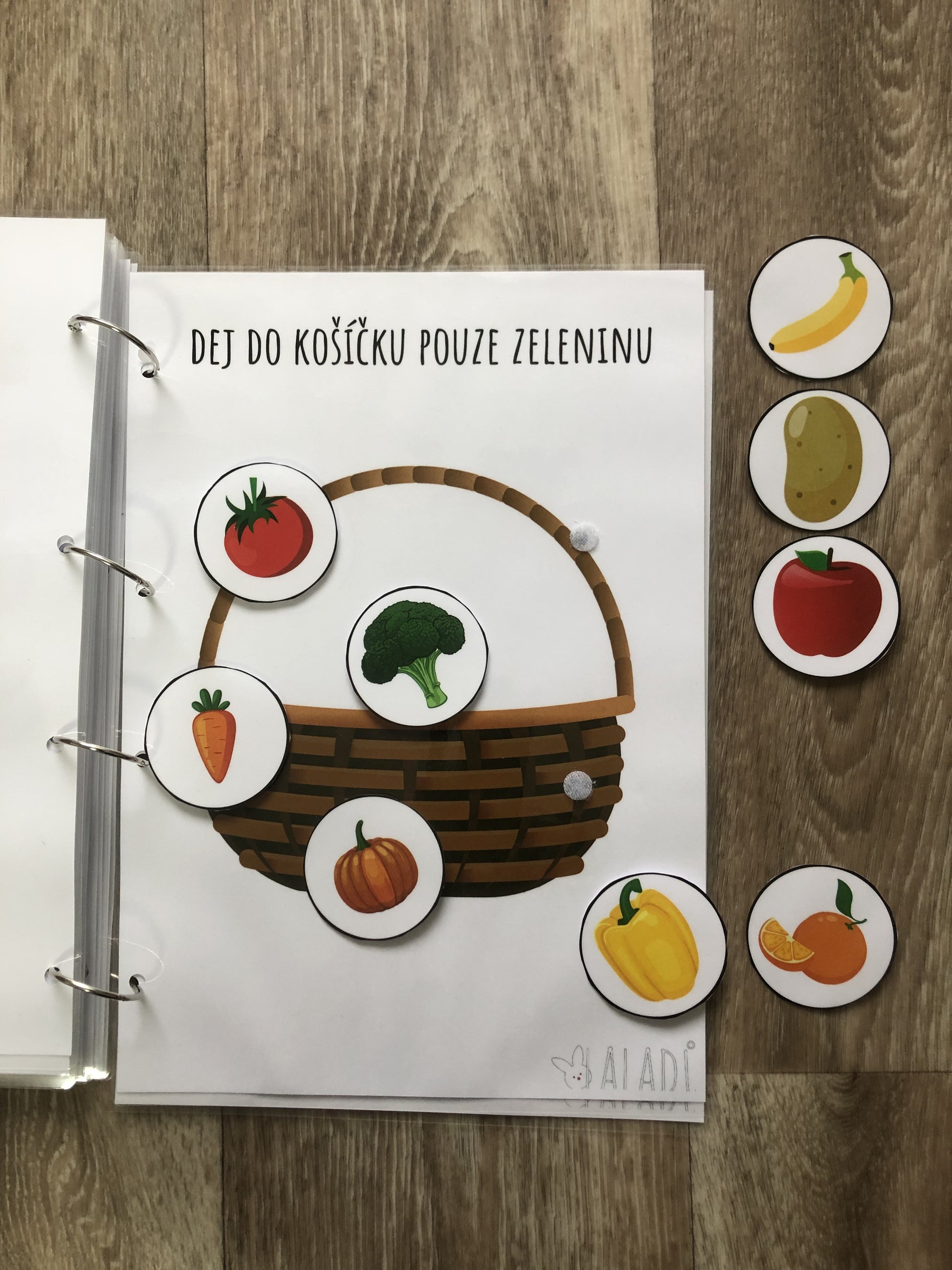 tematické pracovní listy zelenina