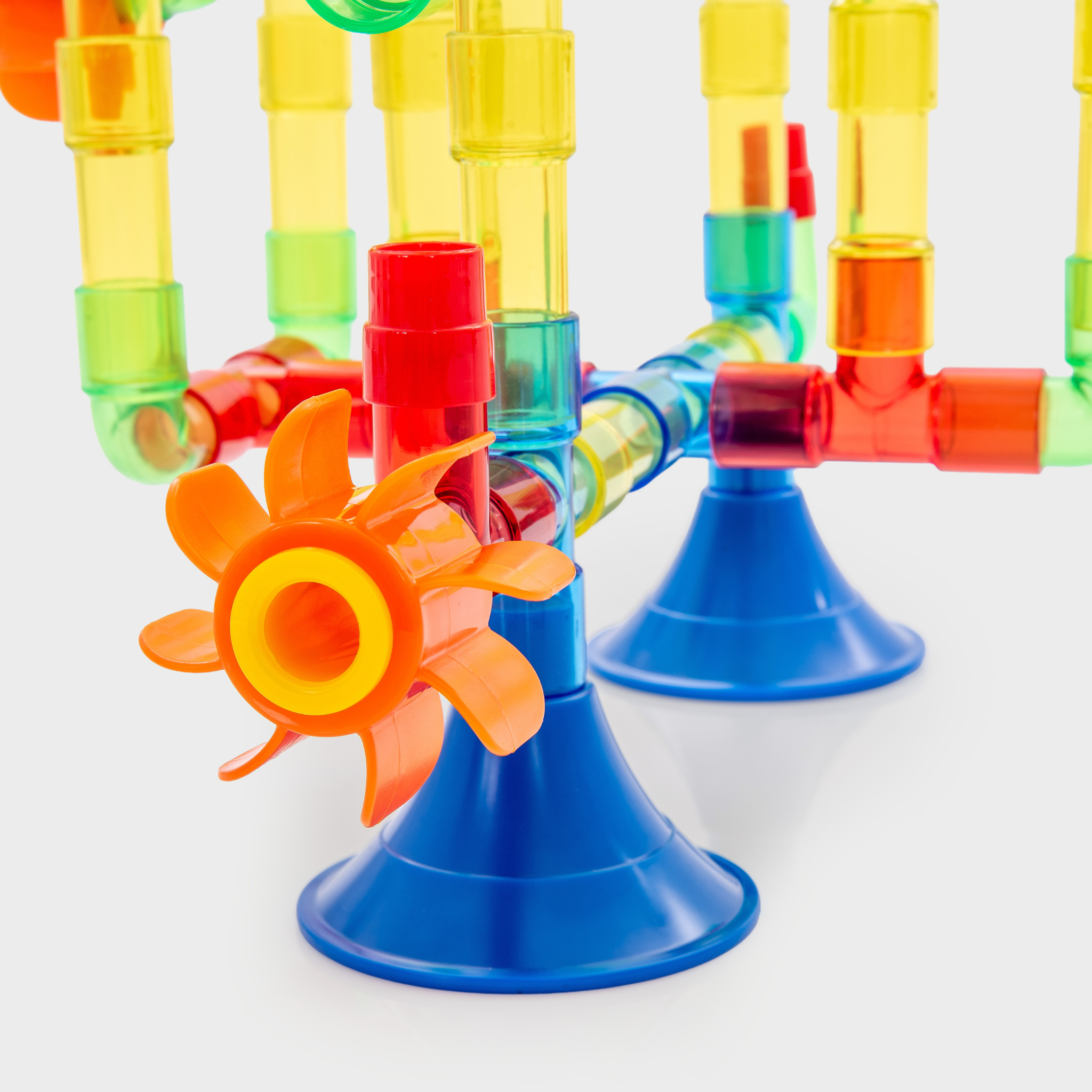 Vodní kolo a průhledné spojovací trubky TickiT Water Pipes