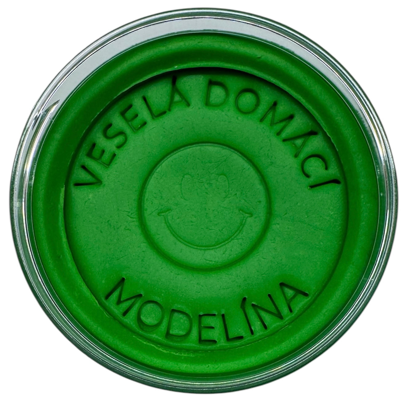 přírodní modelína pro děti v zelené barvě